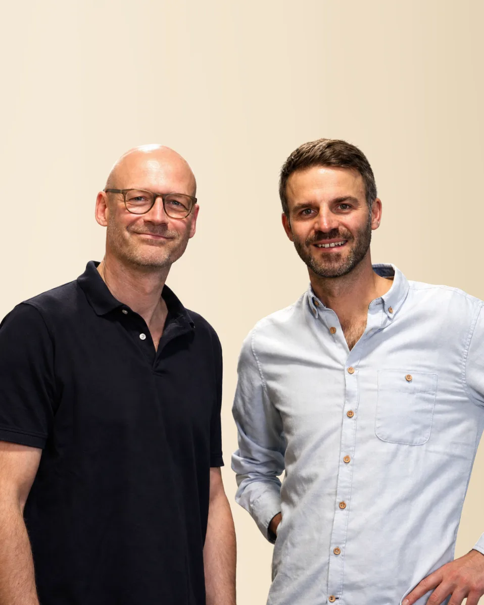 Die beiden Geschäftsführer von FoodTracks: links Michael Prinzhorn, rechts Dr. Tobias Pfaff