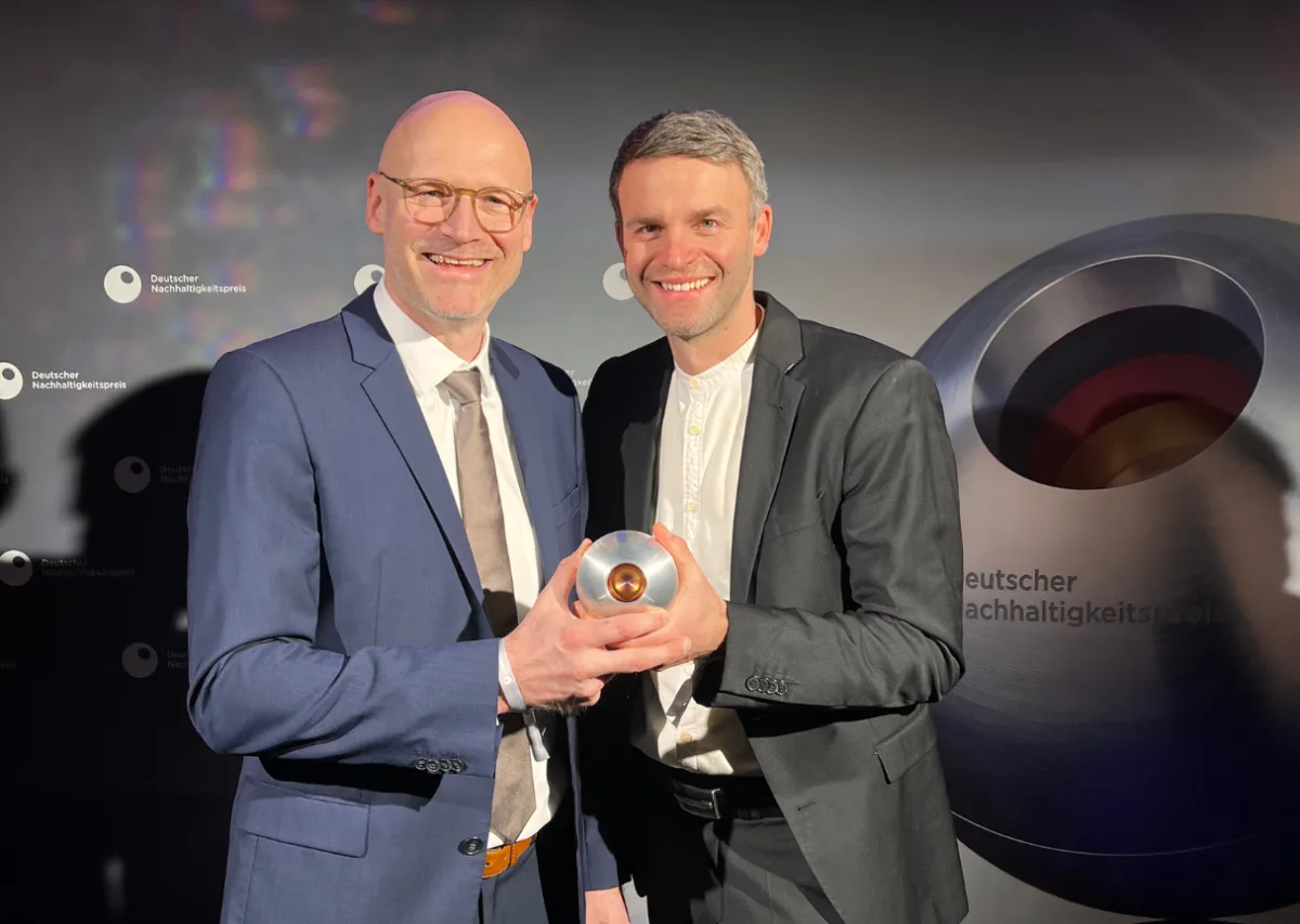 Tobias Pfaff und Michael Prinzhorn mit dem Deutschen Nachhaltigkeitspreis 2025